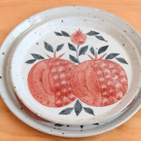 Cool Banana Hand Craft Plate - Pomegranate