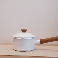 Japan Noda Horo Pochika Milk Pan 14cm Enamelware