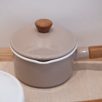 Japan Noda Horo Pochika Milk Pan 14cm Enamelware