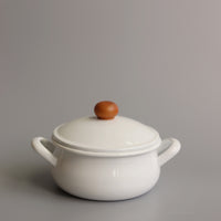 Japan Noda Horo Pochika White Pot