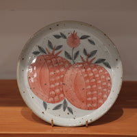 Cool Banana Hand Craft Plate - Pomegranate