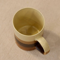 Japanese Layer Painted Pottery Mug Small