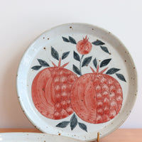 Cool Banana Hand Craft Plate - Pomegranate