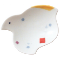 Arita Ware Hand-Painted Rabbits/Clouds Dish