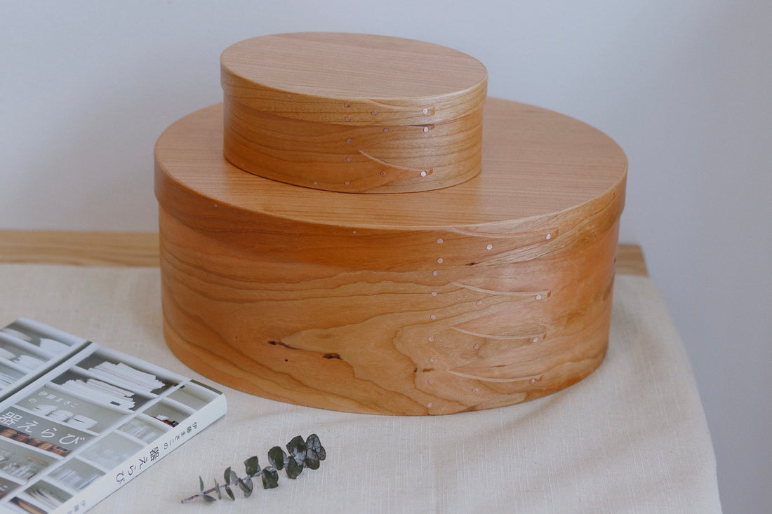 Traditional Shaker Boxes - Cherry Wood