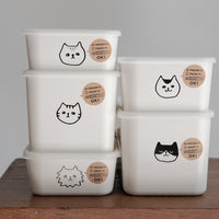 Freezer Food Containers with Lid - Cat