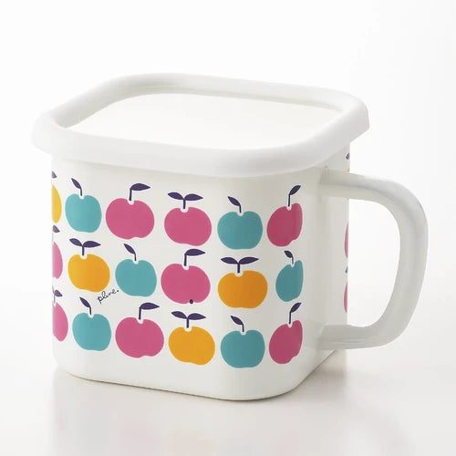 Plune Enamel Multi Square Pot - Apple