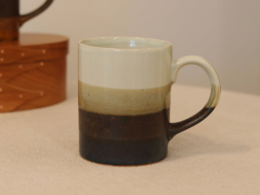 Japanese Layer Painted Pottery Mug Small