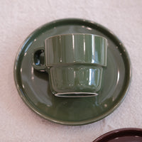 Studio M CAUSETTE Mug w Saucer - Green