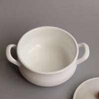 Japan Noda Horo Pochika White Pot