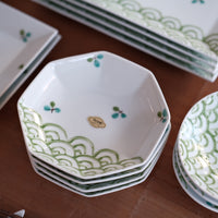 Arita Ware Green Wave Dish