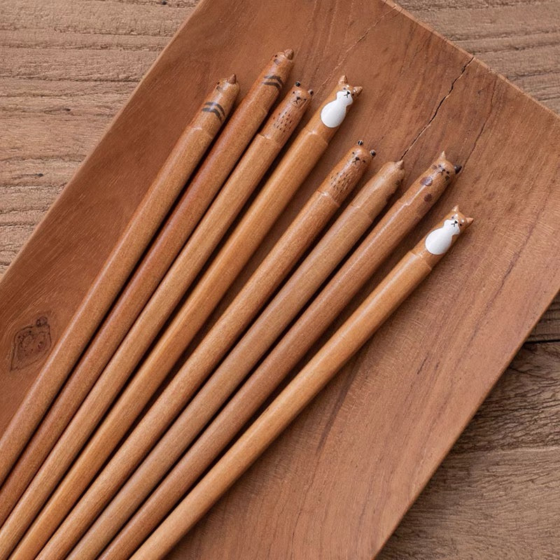 Fluffy Natural Wood Chopstick