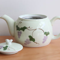 Japanese Bunny Grape Teapot with Teacups