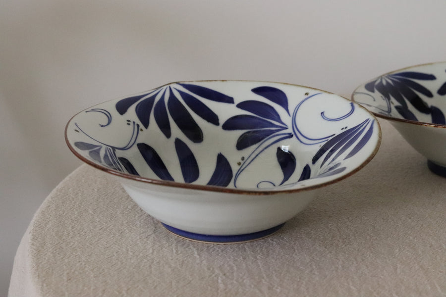 Hasami Ware Karakusa Hand Painted Bowl