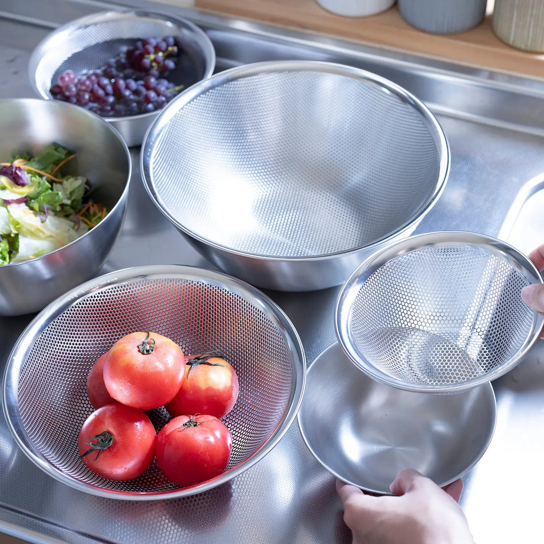 Sori Yanagi Stainless Steel Large Bowl -23cm