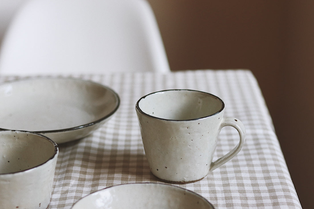 Shigaraki Ware White Ceramic