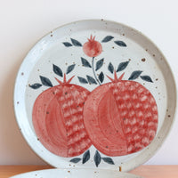 Cool Banana Hand Craft Plate - Pomegranate