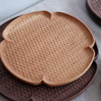 Kazunori Takatsuka 高塚和則 Flower Plate Cherry Wood Medium KU08