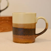 Japanese Layer Painted Pottery Mug Small