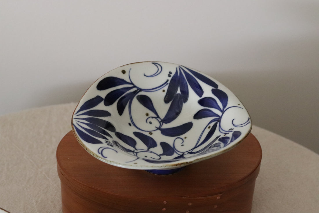 Hasami Ware Karakusa Hand Painted Bowl