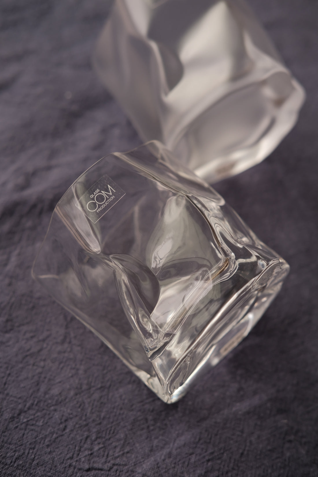 Crumple Oldfashion Crinkle Glass Tumbler