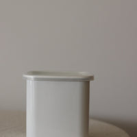 Noda Horo White Series Enamel Square Food Containers