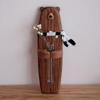 Bear wall hanging vase - By Japanese artist Kinone