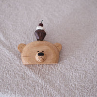 Bear brooch(cup cakes)  - By Japanese artist Kinone