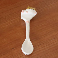 Japanese Ceramic Hamster Mugs And Spoon